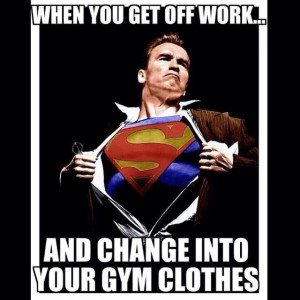 gym superman meme