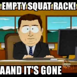 squat rack meme